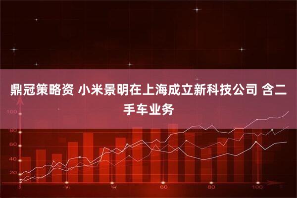 鼎冠策略资 小米景明在上海成立新科技公司 含二手车业务