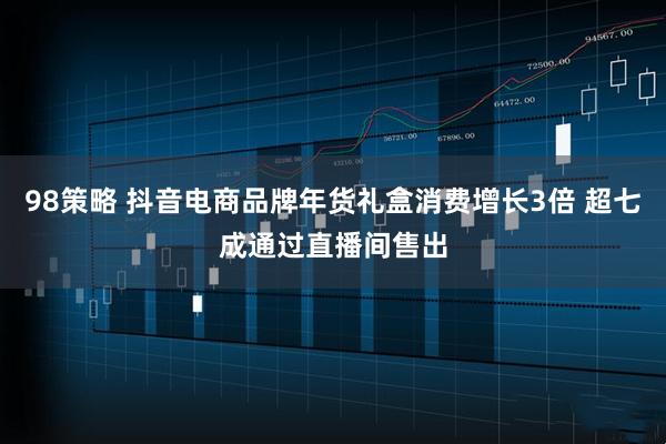 98策略 抖音电商品牌年货礼盒消费增长3倍 超七成通过直播间售出
